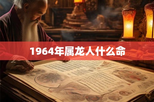 1964年属龙人什么命 1964年属龙人什么命