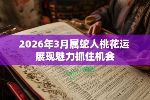 2026年3月属蛇人桃花运 展现魅力抓住机会