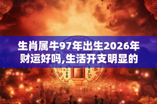生肖属牛97年出生2026年财运好吗,生活开支明显的变大 生肖属牛97年出生2026年财运好吗,生活开支明显的变大