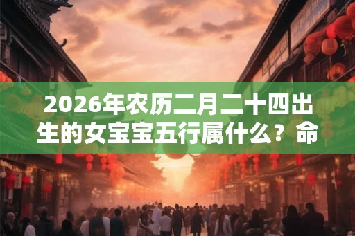 2026年农历二月二十四出生的女宝宝五行属什么？命运详解