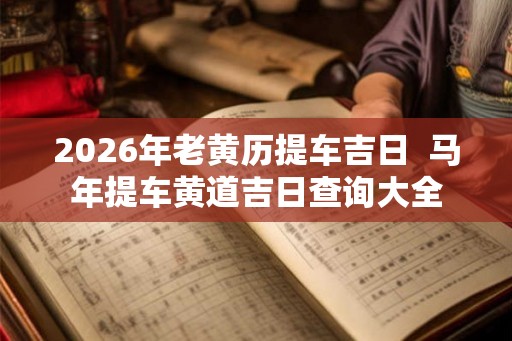 2026年老黄历提车吉日  马年提车黄道吉日查询大全
