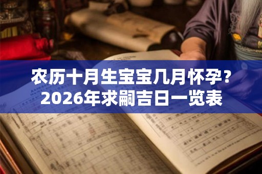 农历十月生宝宝几月怀孕？2026年求嗣吉日一览表