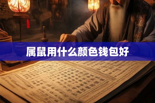 属鼠用什么颜色钱包好