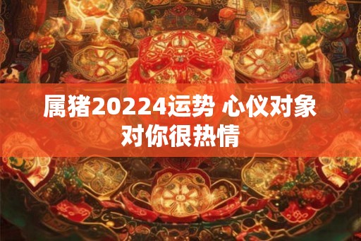 属猪20224运势 心仪对象对你很热情