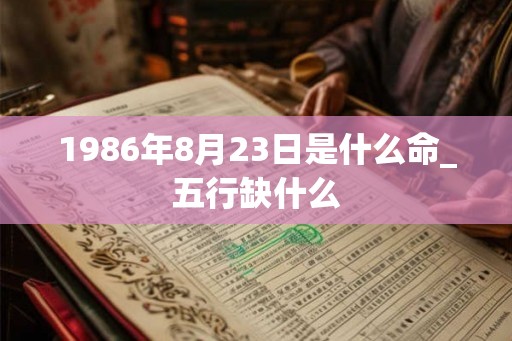 1986年8月23日是什么命_五行缺什么