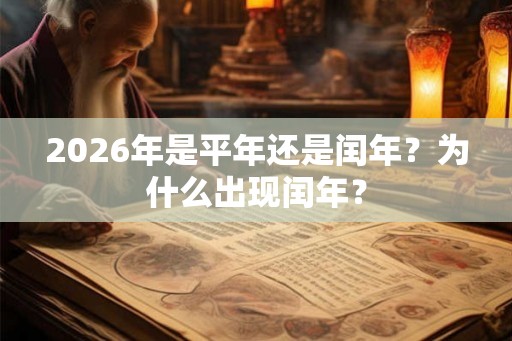 2026年是平年还是闰年？为什么出现闰年？