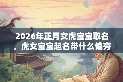 2026年正月女虎宝宝取名，虎女宝宝起名带什么偏旁？