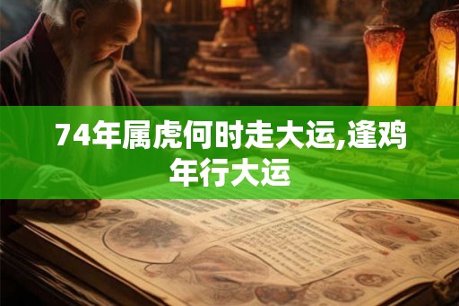 74年属虎何时走大运,逢鸡年行大运 74年属虎何时走大运,逢鸡年行大运