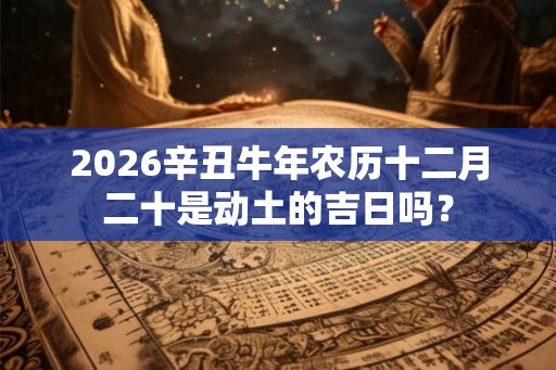 2026辛丑牛年农历十二月二十是动土的吉日吗？