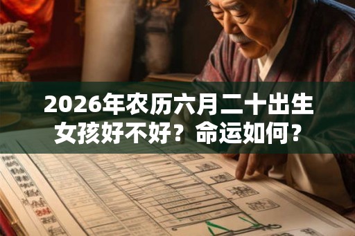 2026年农历六月二十出生女孩好不好？命运如何？
