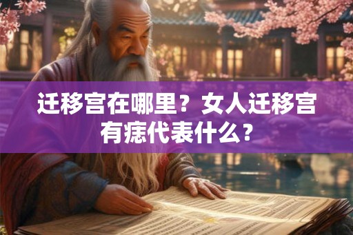 迁移宫在哪里？女人迁移宫有痣代表什么？