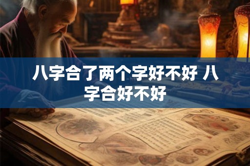 八字合了两个字好不好 八字合好不好