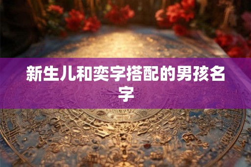 新生儿和奕字搭配的男孩名字 新生儿和奕字搭配的男孩名字