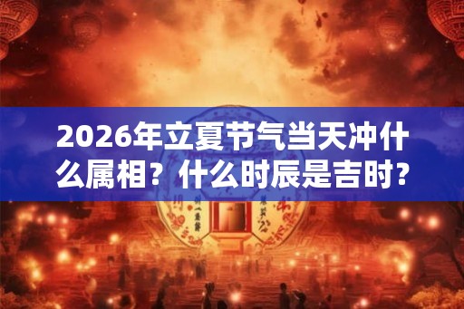 2026年立夏节气当天冲什么属相？什么时辰是吉时？