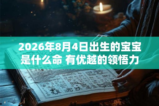 2026年8月4日出生的宝宝是什么命 有优越的领悟力