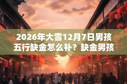 2026年大雪12月7日男孩五行缺金怎么补？缺金男孩如何起名？