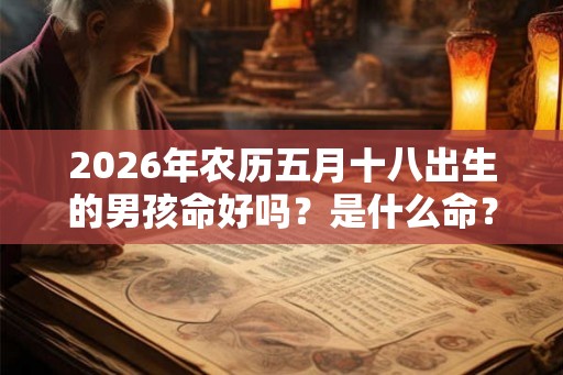 2026年农历五月十八出生的男孩命好吗？是什么命？