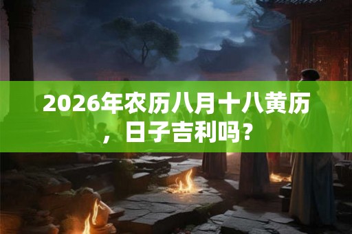 2026年农历八月十八黄历，日子吉利吗？
