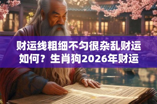 财运线粗细不匀很杂乱财运如何？生肖狗2026年财运如何？