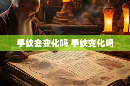 手纹会变化吗 手纹变化吗