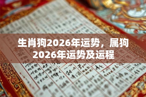 生肖狗2026年运势，属狗2026年运势及运程
