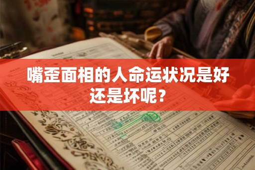 嘴歪面相的人命运状况是好还是坏呢？