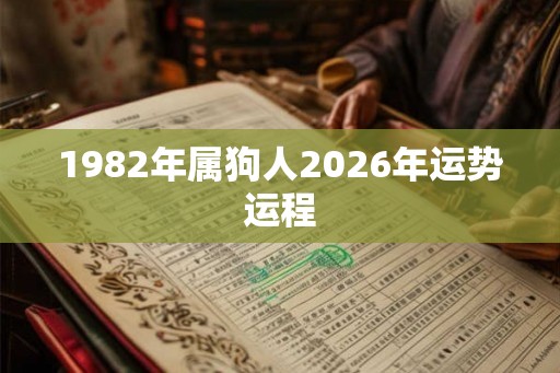 1982年属狗人2026年运势运程