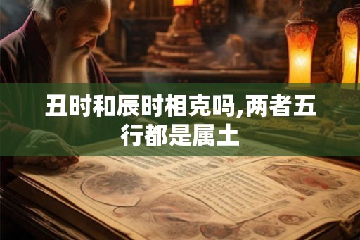 丑时和辰时相克吗,两者五行都是属土