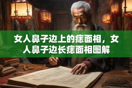 女人鼻子边上的痣面相，女人鼻子边长痣面相图解