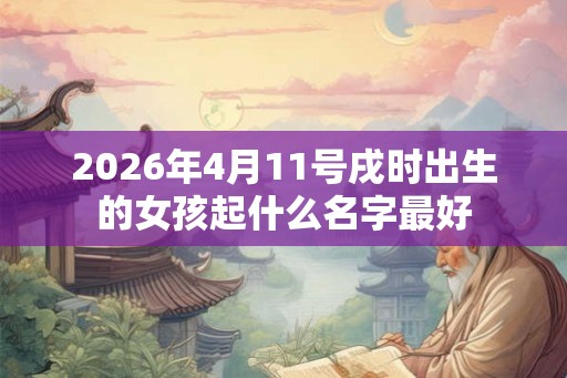 2026年4月11号戌时出生的女孩起什么名字最好
