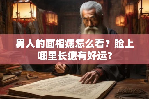 男人的面相痣怎么看？脸上哪里长痣有好运？