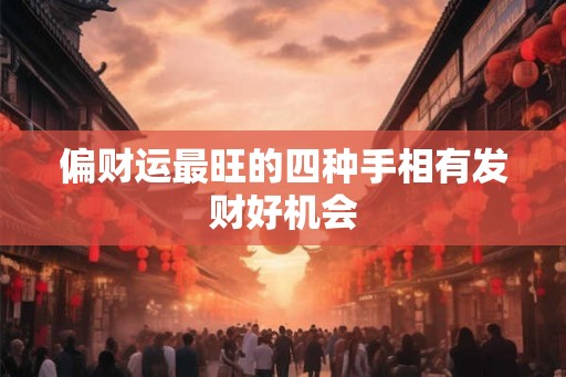 偏财运最旺的四种手相有发财好机会