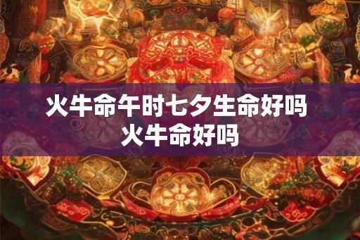 火牛命午时七夕生命好吗 火牛命好吗