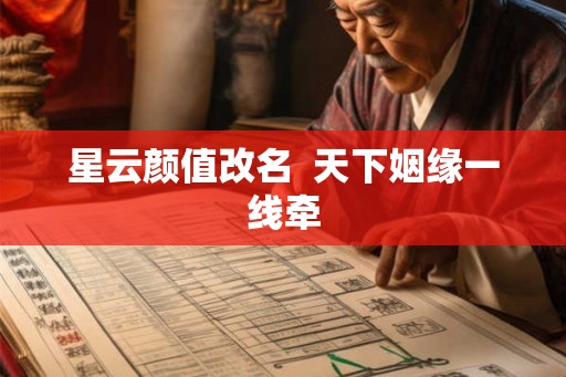 星云颜值改名  天下姻缘一线牵