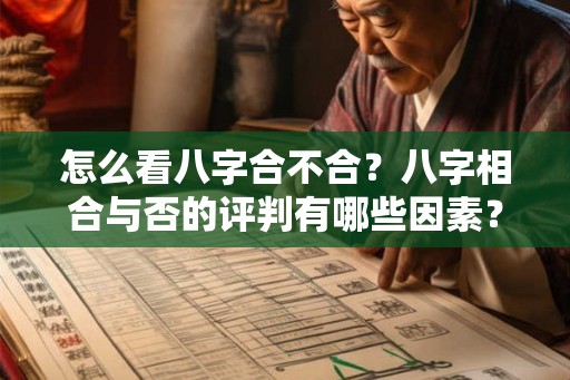 怎么看八字合不合？八字相合与否的评判有哪些因素？