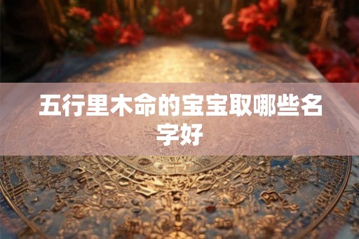 五行里木命的宝宝取哪些名字好 五行里木命的宝宝取哪些名字好