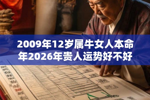 2009年12岁属牛女人本命年2026年贵人运势好不好,很多人给予帮助 2009年12岁属牛女人本命年2026年贵人运势好不好,很多人给予帮助