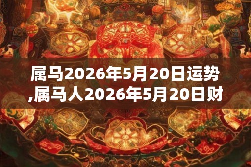 属马2026年5月20日运势,属马人2026年5月20日财运,生肖马2026年5月20日运势 属马2026年5月20日运势,属马人2026年5月20日财运,生肖马2026年5月20日运势