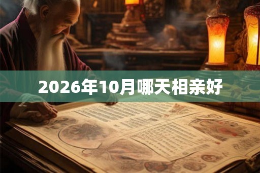 2026年10月哪天相亲好