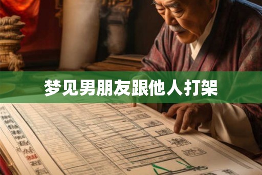 梦见男朋友跟他人打架