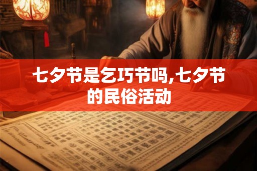七夕节是乞巧节吗,七夕节的民俗活动