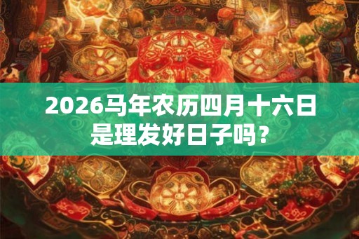 2026马年农历四月十六日是理发好日子吗？