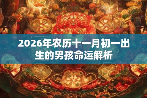 2026年农历十一月初一出生的男孩命运解析