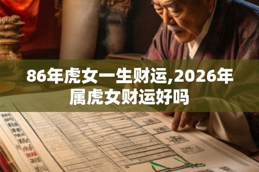 86年虎女一生财运,2026年属虎女财运好吗 86年虎女一生财运,2026年属虎女财运好吗