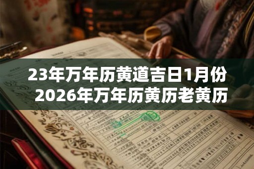 23年万年历黄道吉日1月份 2026年万年历黄历老黄历 23年万年历黄道吉日1月份 2026年万年历黄历老黄历