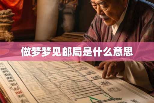 做梦梦见邮局是什么意思