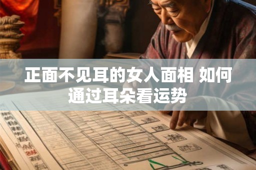 正面不见耳的女人面相 如何通过耳朵看运势