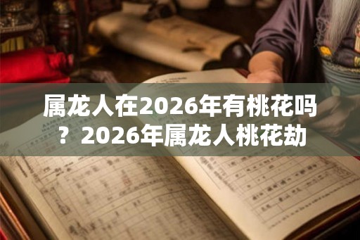 属龙人在2026年有桃花吗？2026年属龙人桃花劫