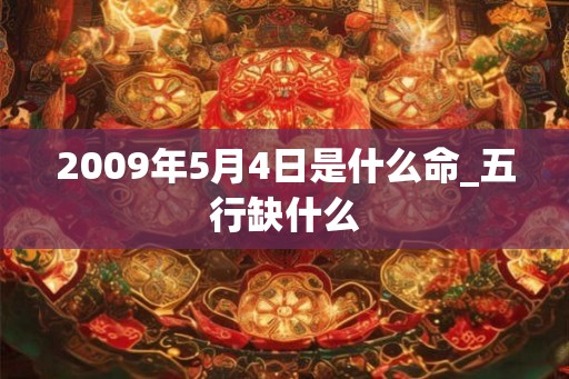 2009年5月4日是什么命_五行缺什么