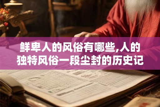 鲜卑人的风俗有哪些,人的独特风俗一段尘封的历史记忆 鲜卑人的风俗有哪些,人的独特风俗一段尘封的历史记忆